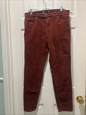 Kut from the Kloth  Corduroy Pants in Rust Brown